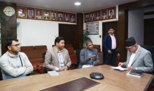Lobby with Deputy Prime Minister and Finance Minister Bishnu Poudel